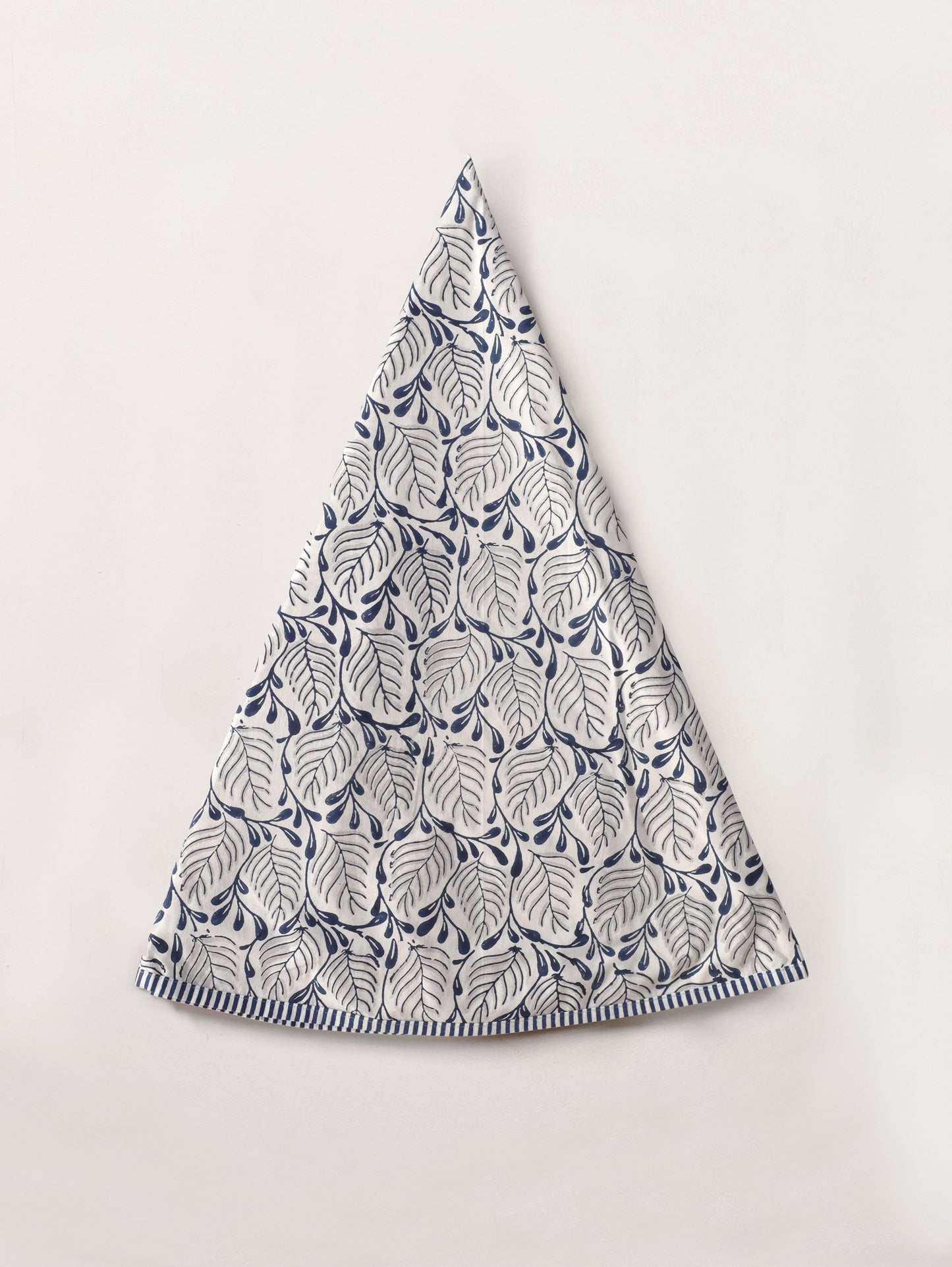 Navy and grey 2 colour matching motif round table cover