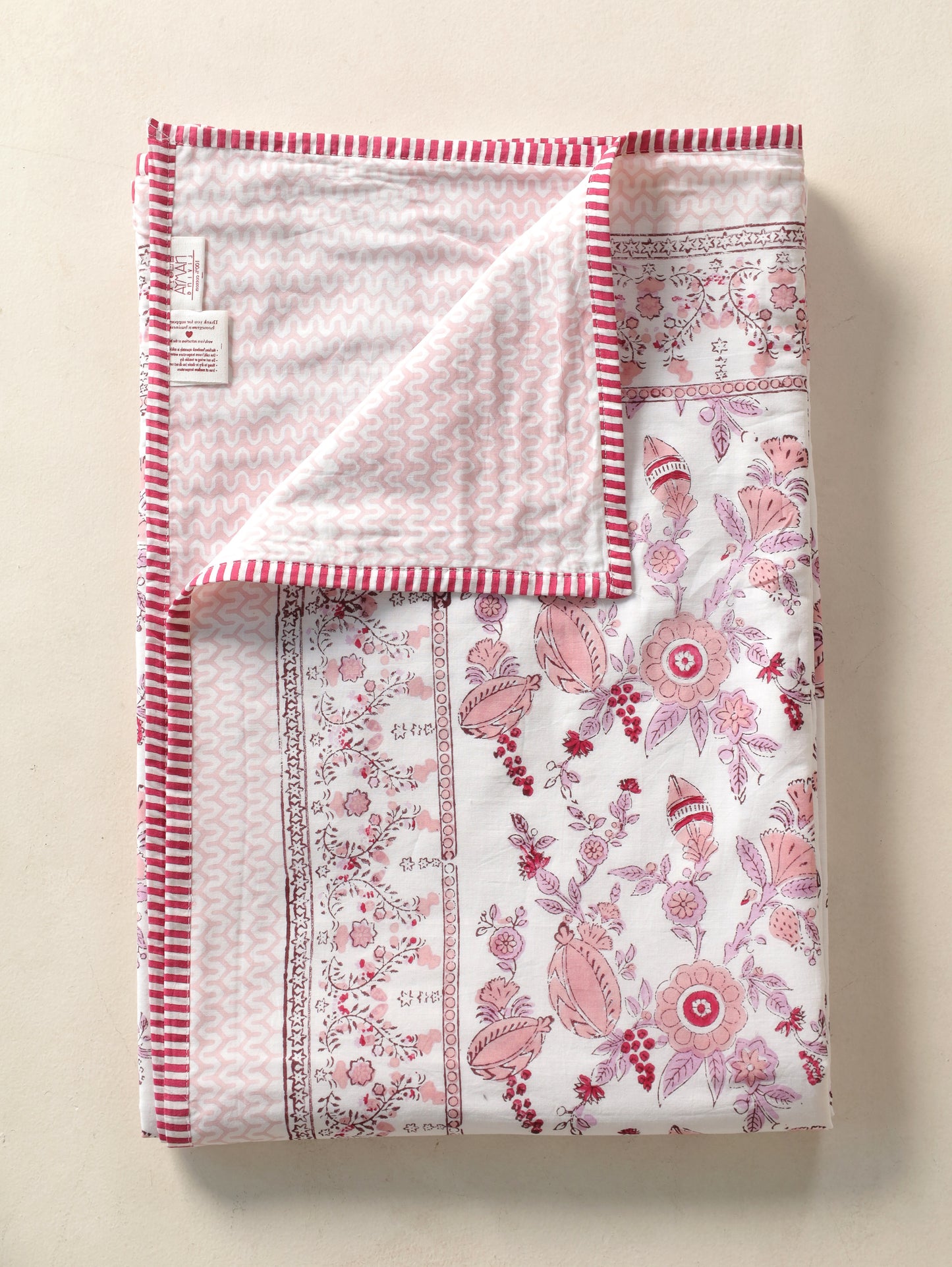 Lilac and maroon phal aur phool mulmul dohar