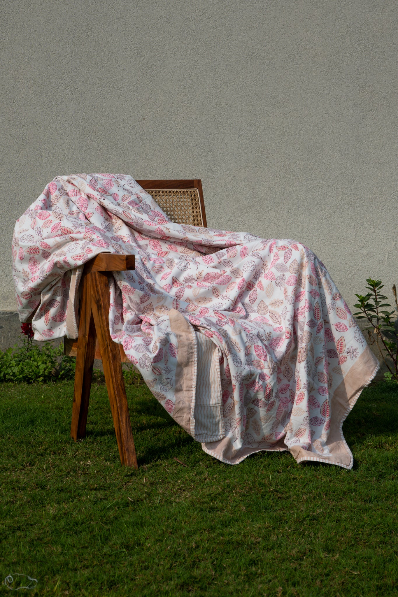 Maroon and magenta forest abstract mulmul dohar